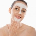 applying facial