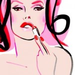 lipstick cartoon